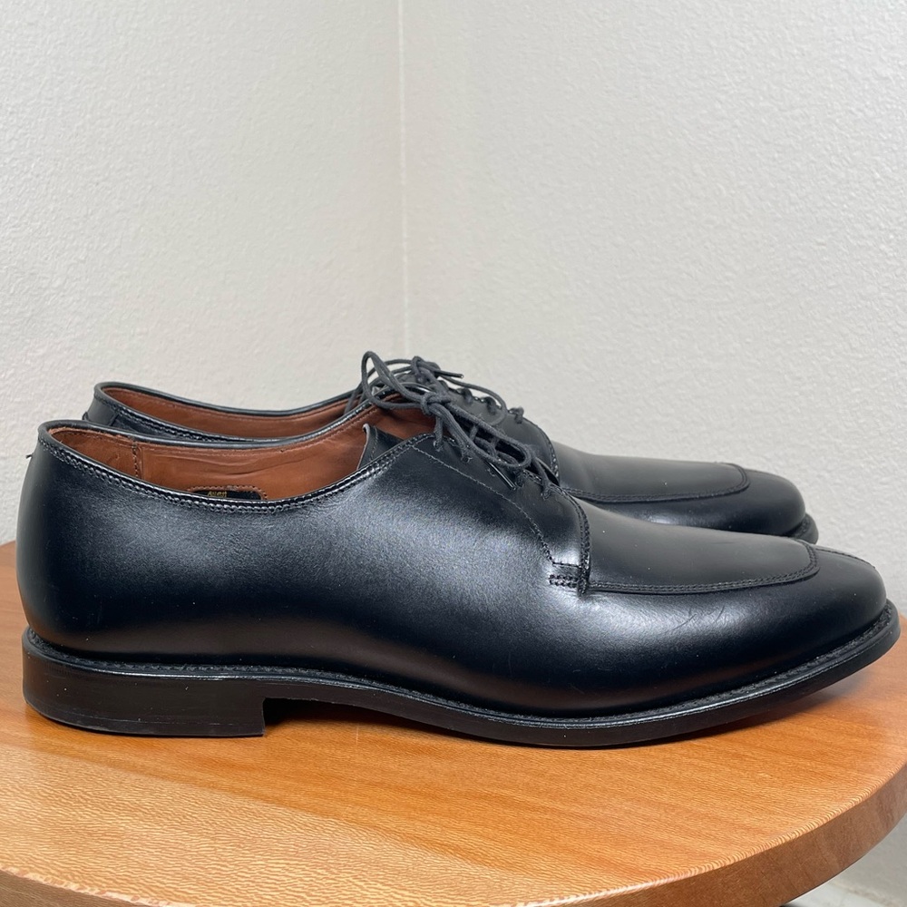 ALLEN EDMONDS Delray Split Toe Lace Up Oxfords Dress Shoes 12D Black Leather USA - Picture 10 of 16